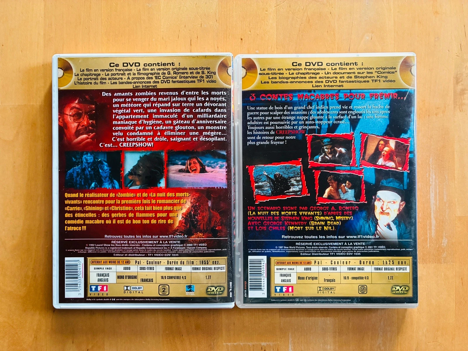 Lot 2 DVD Creepshow 1 en 2 Stephen King George A. Romero. – photo 3